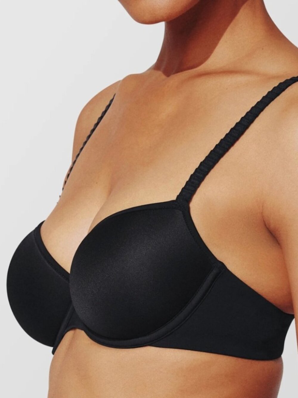 THIRDLOVE 24/7® Classic T-Shirt Bra in Black Size 38G Minimalist